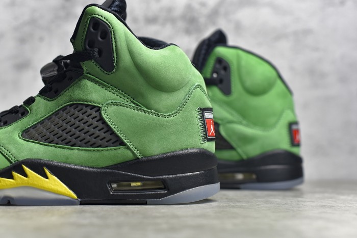 Air Jordan 5 “Oregon” Green Black K6631-307