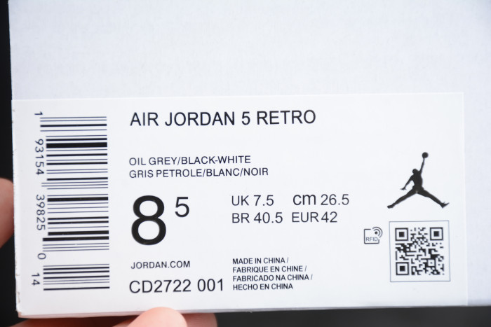 Air Jordan 5 WMNS “Oil Grey” CD2722-001