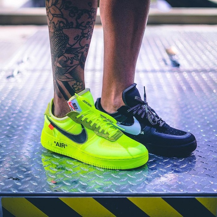 Off-White x Air Force 1 Low “Volt” 2.0 with Zip-Tie AO4606-700
