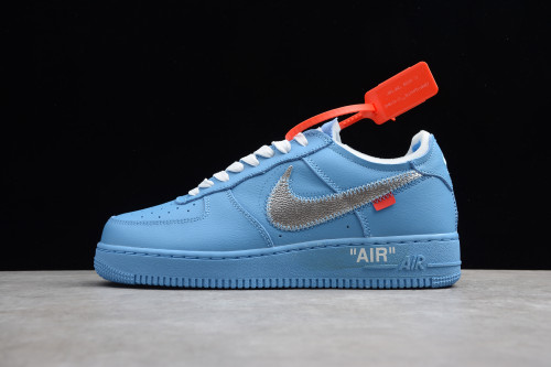 Off-White x Air Force 1 MCA University Blue with Zip-Tie CI1173-400