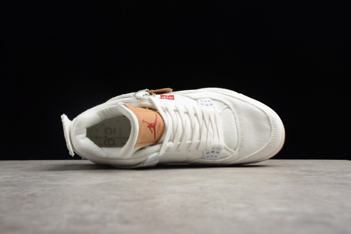 Levi's x Air Jordan 4 “White” AO2571-100