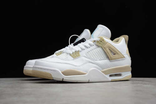 Air Jordan 4 Retro Sand Linen White Yellow 487724-118