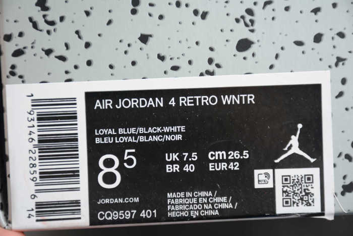 Air Jordan 4 Retro Winterized Loyal Blue CQ9597-401