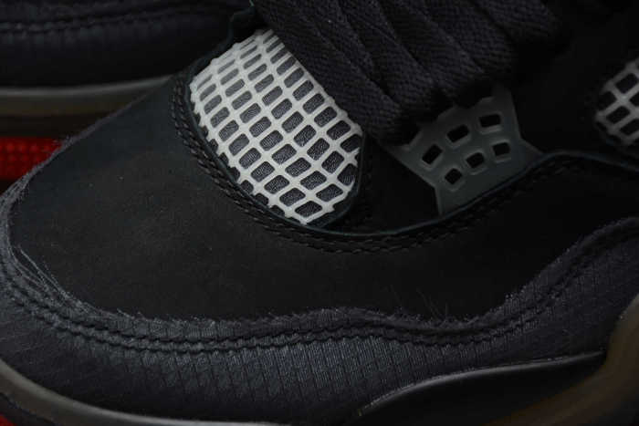Off-White x Air Jordan 4 Retro Black Red CV9388-001