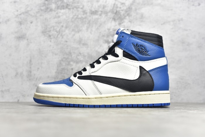 Fragment x TS x Air Jordan 1 High OG SP “Military Blue” TS White Blue DH3227-105