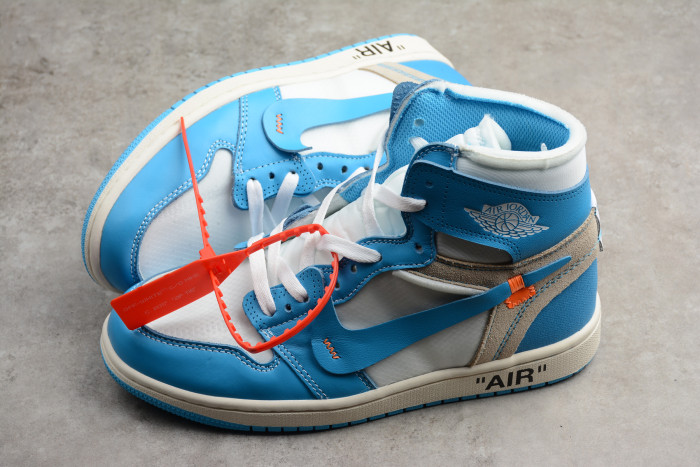 OFF-WHITE x Air Jordan 1 “Powder Blue” AQ0818-148