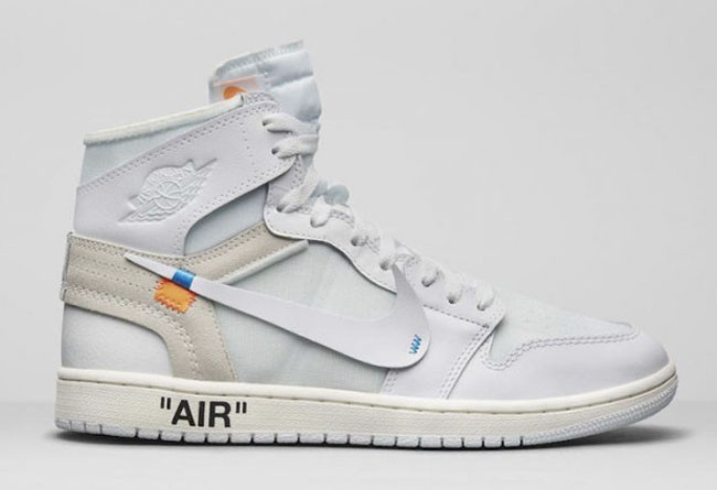 OFF-WHITE x Air Jordan 1 “White” AQ0818-100