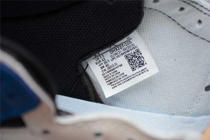 Fragment x TS x Air Jordan 1 High OG SP “Military Blue” TS White Blue DH3227-105