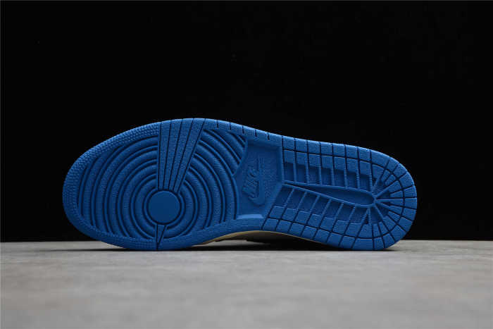 Fragment x TS x Air Jordan 1 High OG SP “Military Blue” TS White Blue DH3227-105