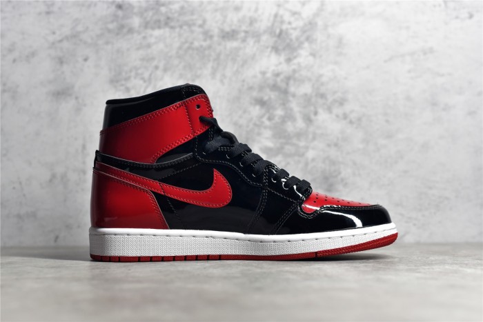Air Jordan 1 Retro High OG Bred Patent 555088-063