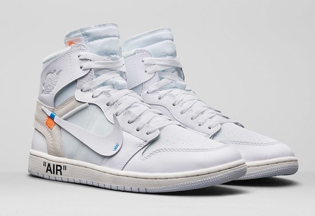 OFF-WHITE x Air Jordan 1 “White” AQ0818-100