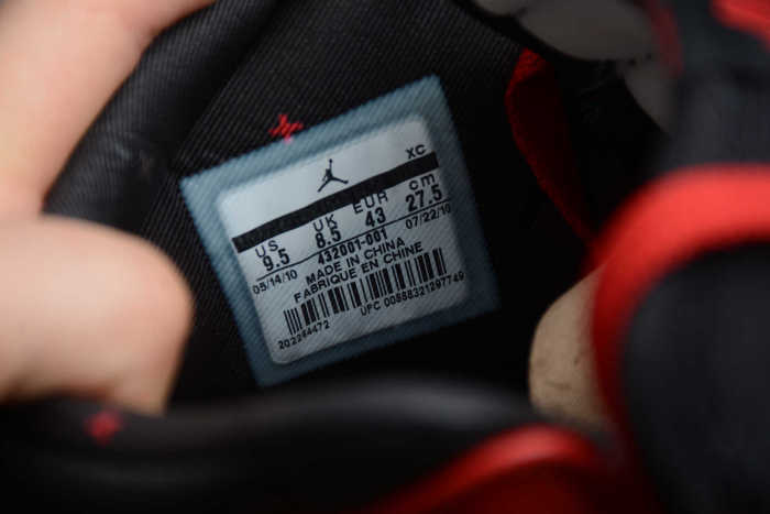 Air Jordan 1 Retro High Ban Black Varsity Red White 432001-001