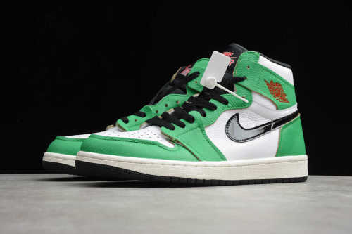 Air Jordan 1 White Green Black DB4612-300