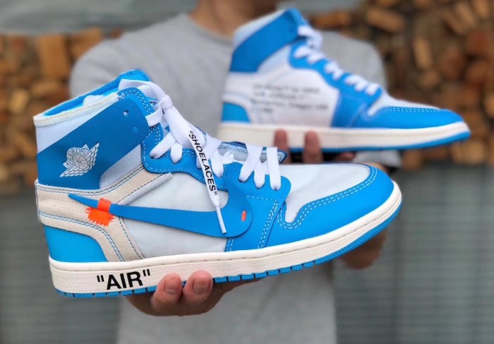 OFF-WHITE x Air Jordan 1 “Powder Blue” AQ0818-148