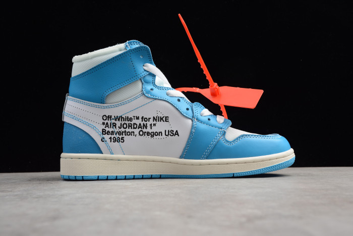 OFF-WHITE x Air Jordan 1 “Powder Blue” AQ0818-148