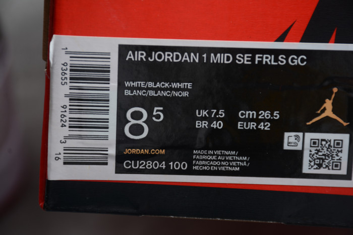 Edison Chen CLOT x Air Jordan 1 Mid “Fearless” CU2804-100