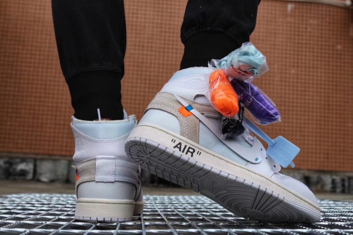 OFF-WHITE x Air Jordan 1 “White” AQ0818-100