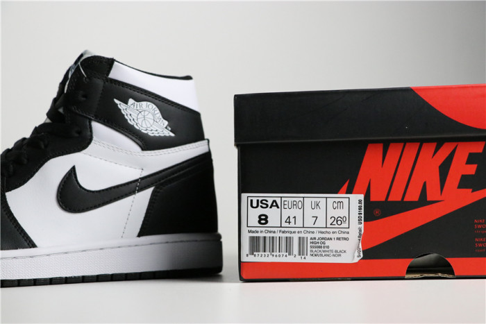 Air Jordan 1 Retro High OG Black/White 555088-010