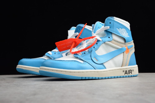 OFF-WHITE x Air Jordan 1 “Powder Blue” AQ0818-148