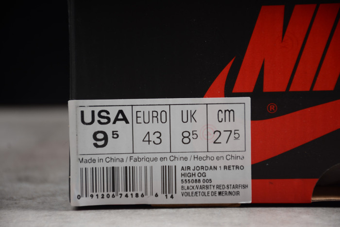 Air Jordan 1 Retro High OG “Shattered Backboard” 555088-005