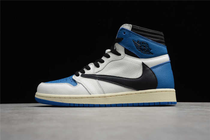 Fragment x TS x Air Jordan 1 High OG SP “Military Blue” TS White Blue DH3227-105