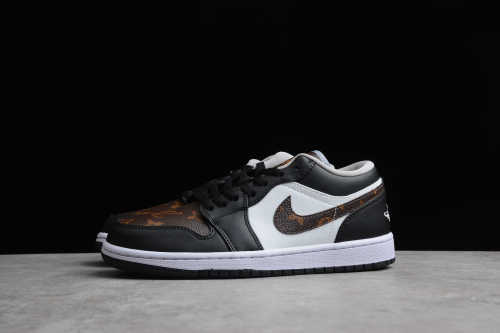 Air Jordan 1 Low Black Lt Smoke Grey 5553558-039