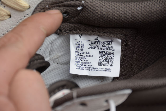 Travis Scott x Air Jordan 1 Reverse Mocha Brown White DM7866-162