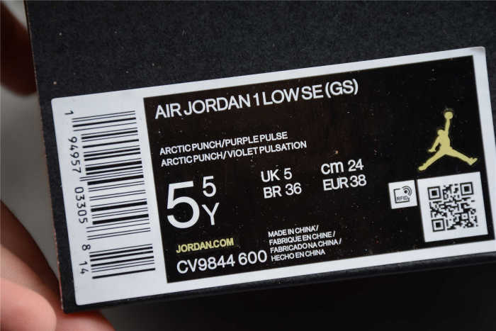 Air Jordan 1 Low SE Arctic Punch Pink Purple White CV9844-600