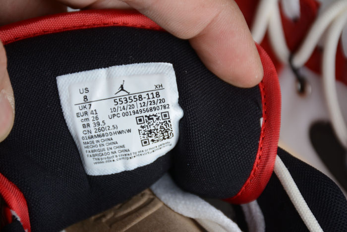 Air Jordan 1 Low Black Red Chicago 553558-118