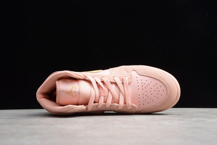 Air Jordan 1 Mid Coral Gold 852542-600
