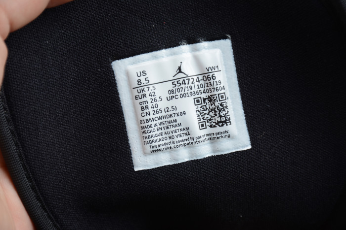 Nike Air Jordan 1 Mid Bred Toe Black/Gym Red-White 554724-066