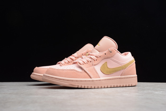 Air Jordan 1 Low Coral Stardust Club Gold CJ9216-676