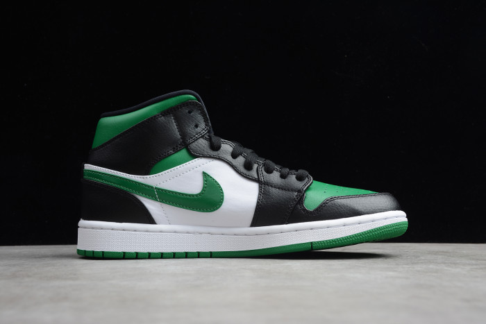 Air Jordan 1 Mid Green Toe 554724-067