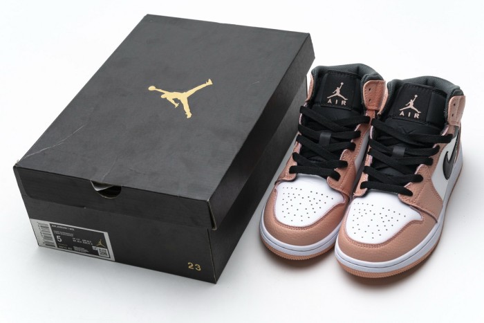 Air Jordan 1 Mid Pink Quartz 555112-603