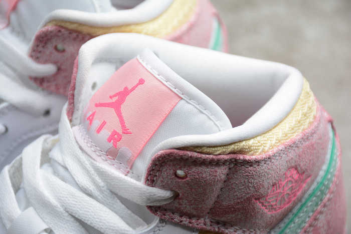 Air Jordan 1 Mid Paint Drip DD1666-100