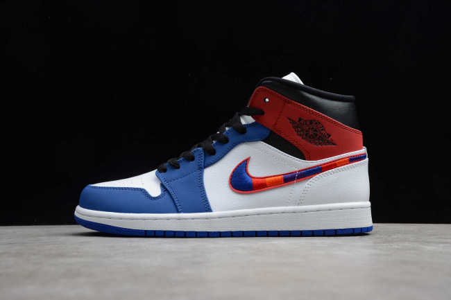 Air Jordan 1 Mid Multicolor Swoosh 852542-146