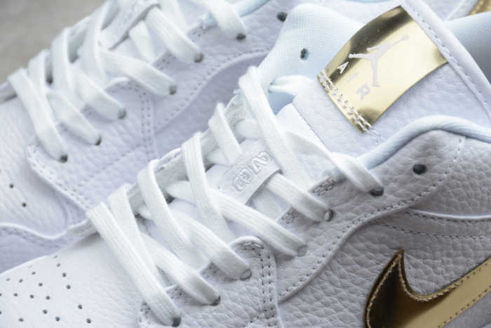 Air Jordan 1 Low White Metallic Gold CZ4776-100