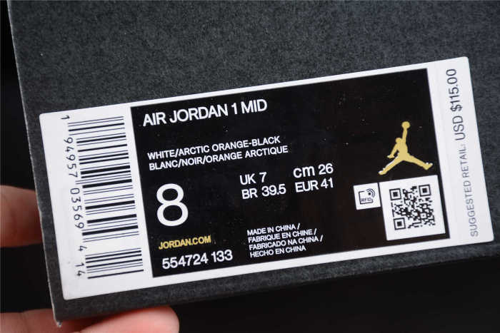 Air Jordan 1 Mid “Crimson Tint” 554724-133