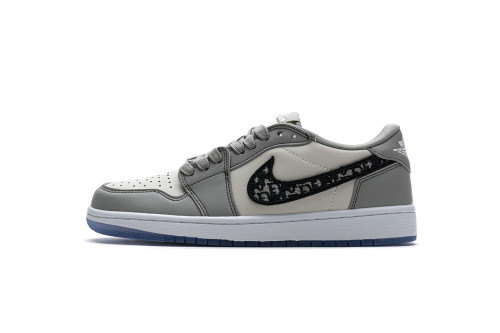 Dior x Air Jordan 1 Low Wolf Grey CN8608-002