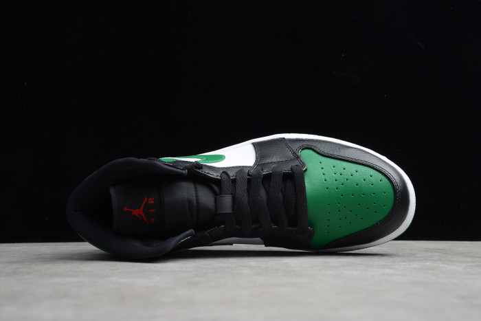 Air Jordan 1 Mid Green Toe 554724-067