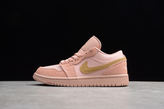 Air Jordan 1 Low Coral Stardust Club Gold CJ9216-676