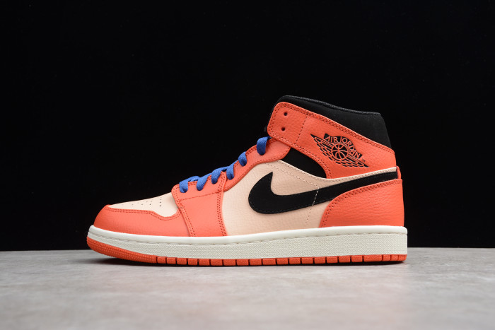 Air Jordan 1 Mid Team Orange Black BQ6931-800