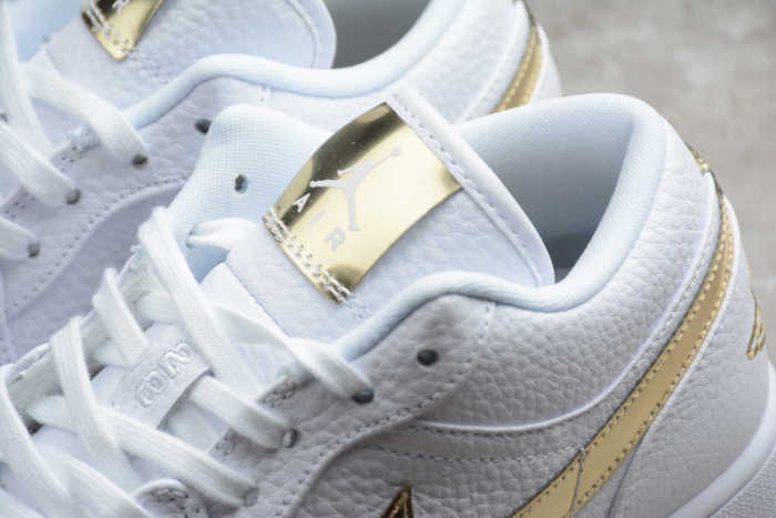 Air Jordan 1 Low White Metallic Gold CZ4776-100