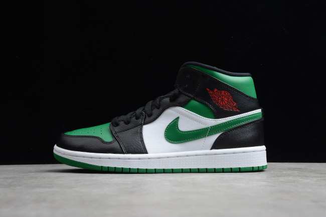 Air Jordan 1 Mid Green Toe 554724-067