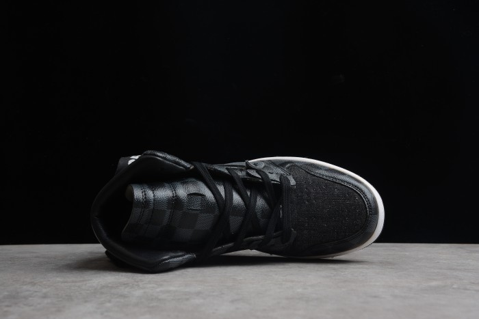 Air Jordan 1 x Off Whit x LV Black Grey AQ081