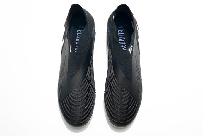 Predator Edge Geometric FG Black Laceless Soccer Shoes