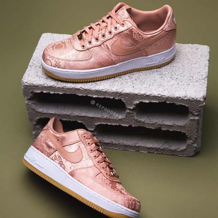 CLOT x Air Force 1 Low “Rose Gold” CJ5290-600