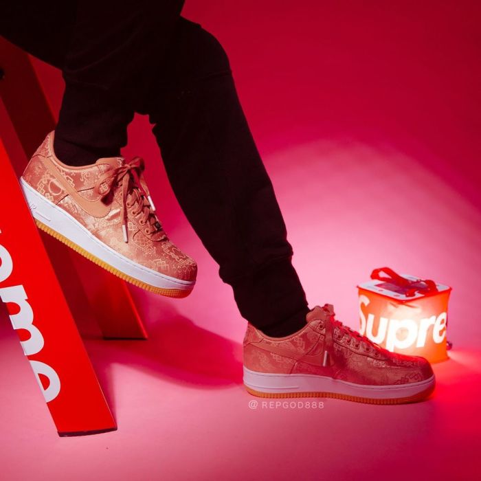 CLOT x Air Force 1 Low “Rose Gold” CJ5290-600