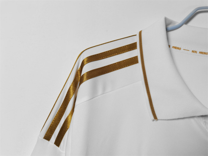 Real Madrid Home Retro Long Sleeves Jersey 11/12