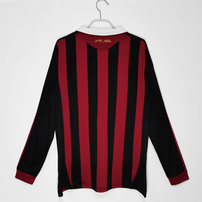 AC Milan Home Long Sleeve Retro Jersey 2009/10